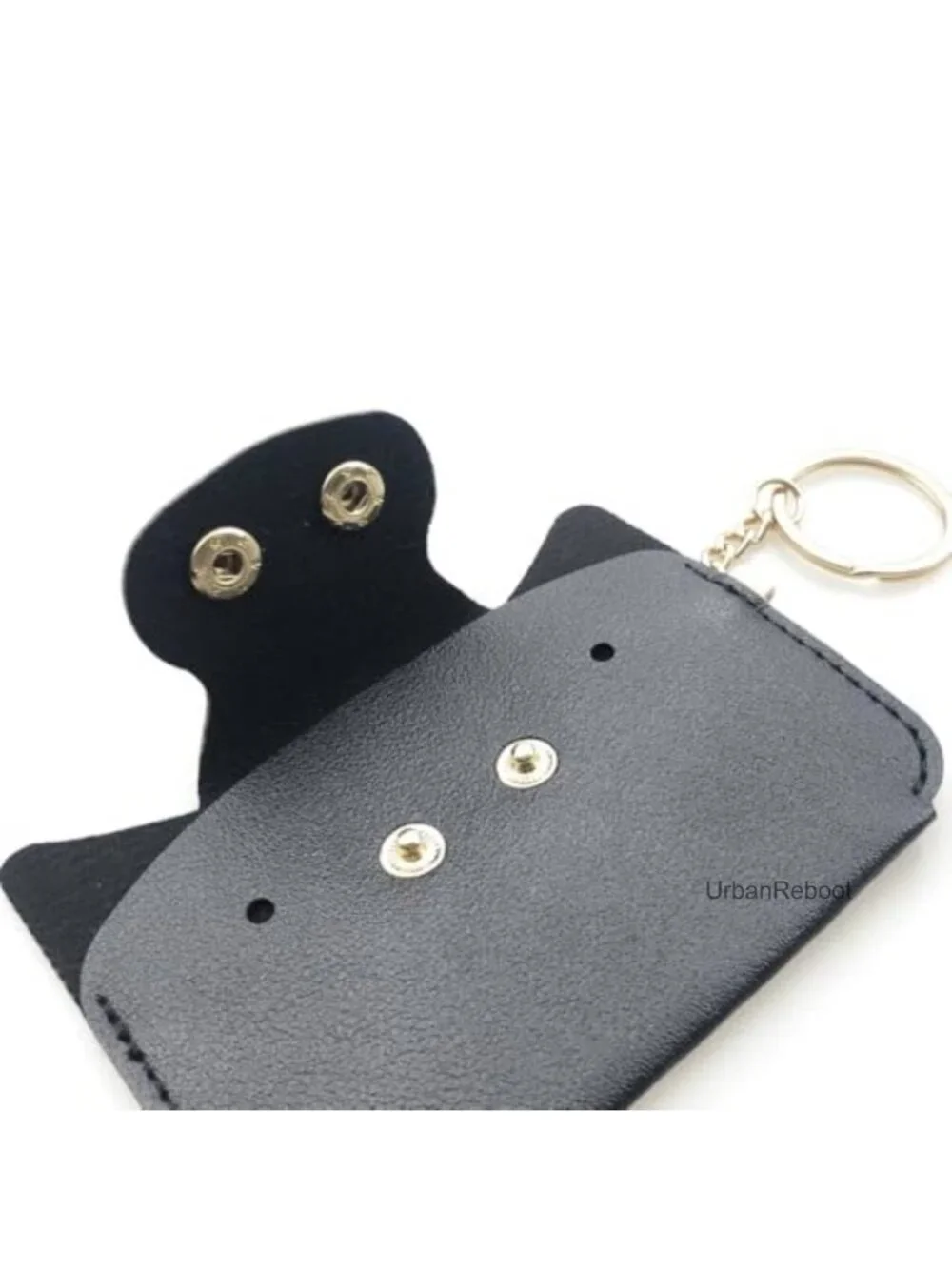 Small Faux Leather Pig Coin Purse Zipper Pouch Keyring Women Men